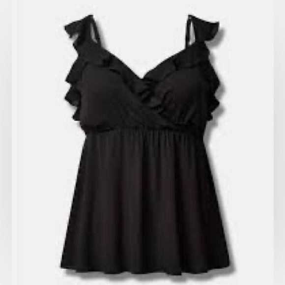 torrid Tops - TORRID Georgette Ruffle Surplice Tank Top 👠 US M/L Torrid 00